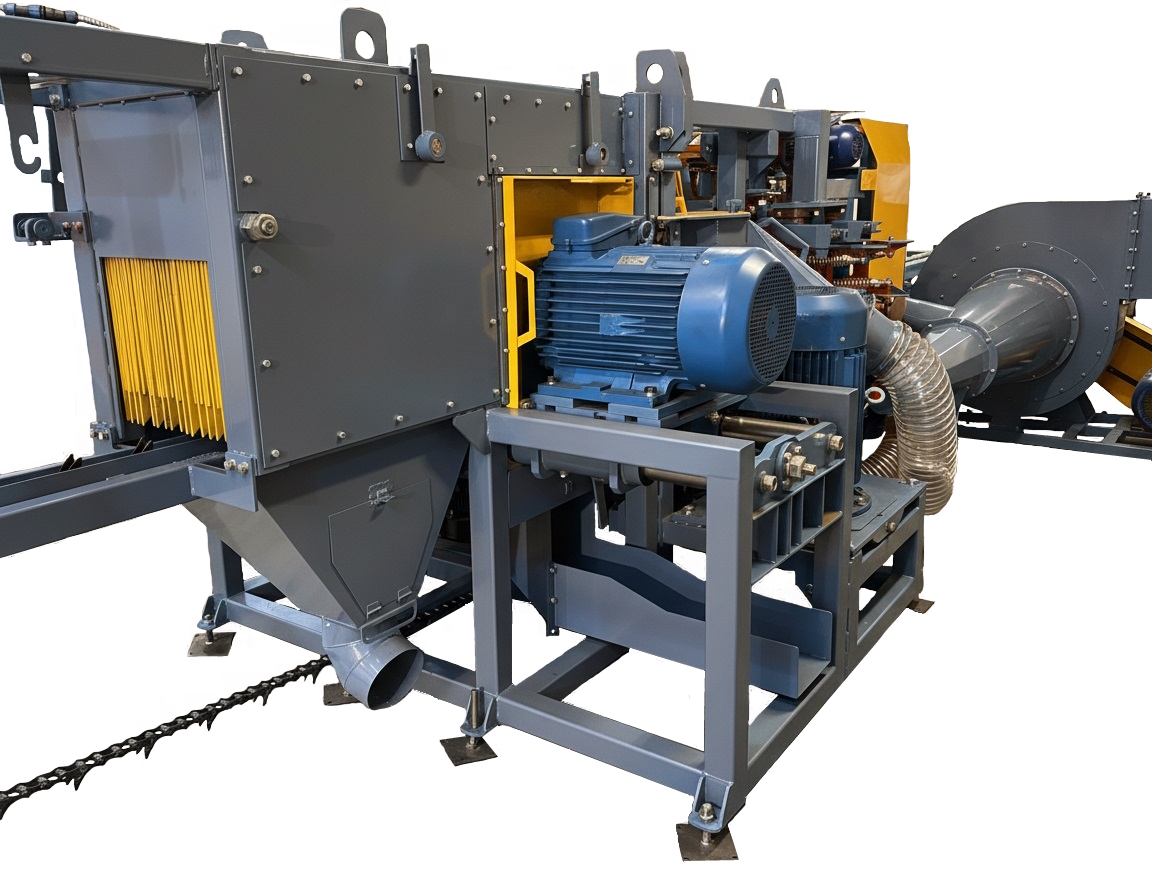 Фрезерно-брусующий бревнопильный станок УПТ-360